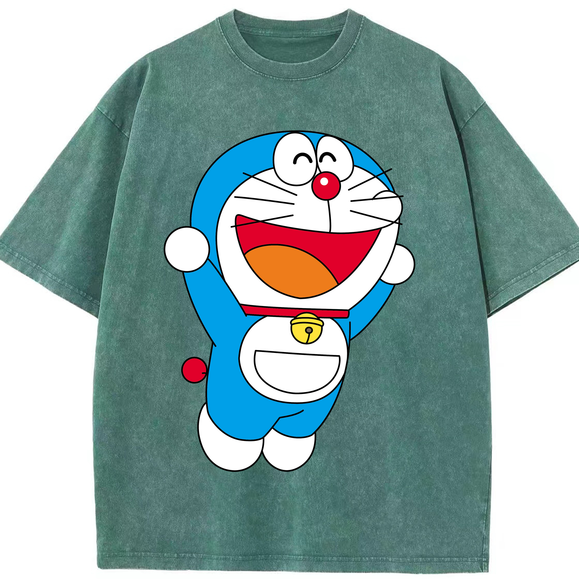 （画像用） ドラえもん Doraemon 綿100% ヴィンテージ風 半袖Tシャツ（フロントプリント）